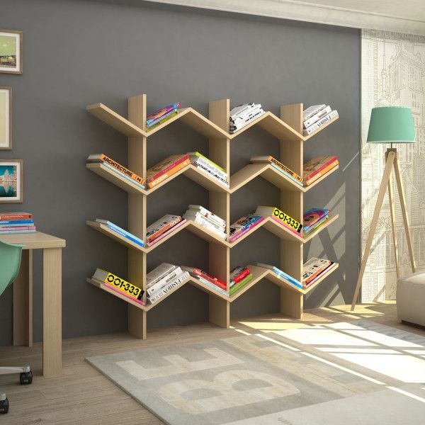 simple wooden shelves