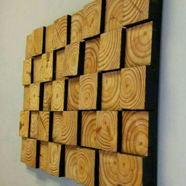 wall art with wood