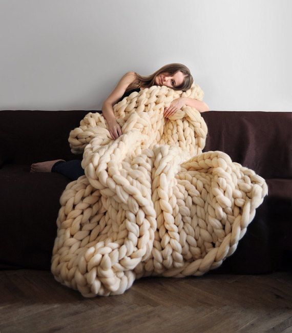 DIY knit blanket
