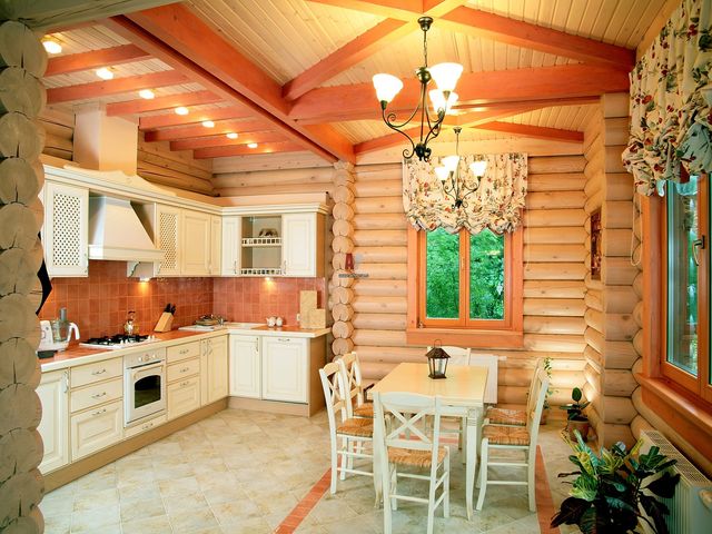 wooden cottage decor