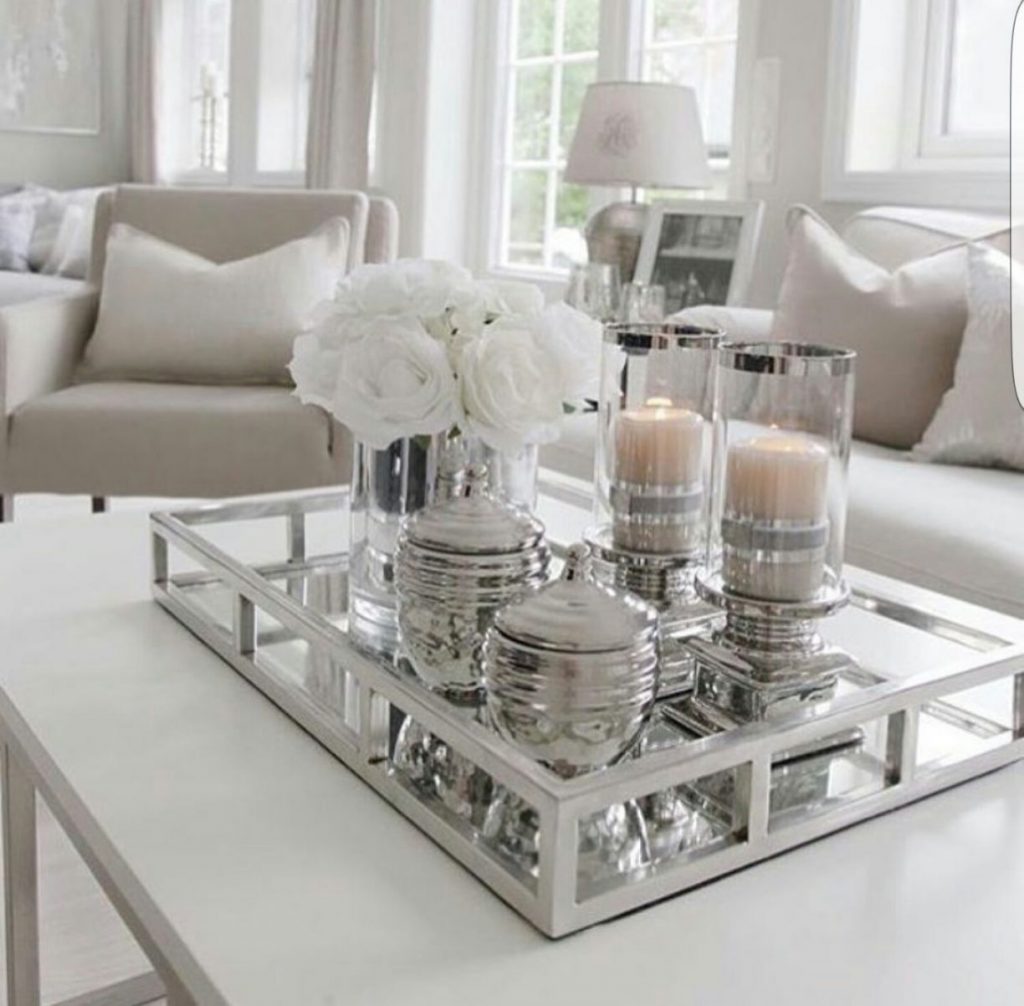 coffee table setting decoration