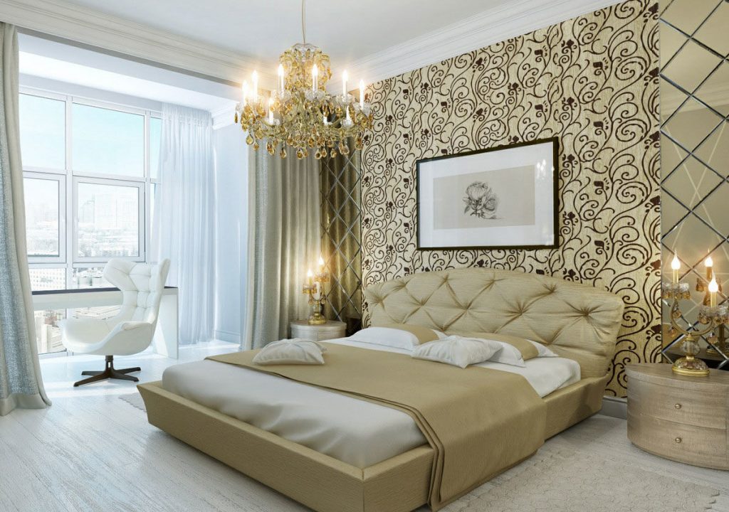 golden bedroom