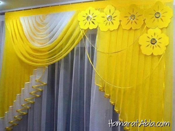 yellow curtains