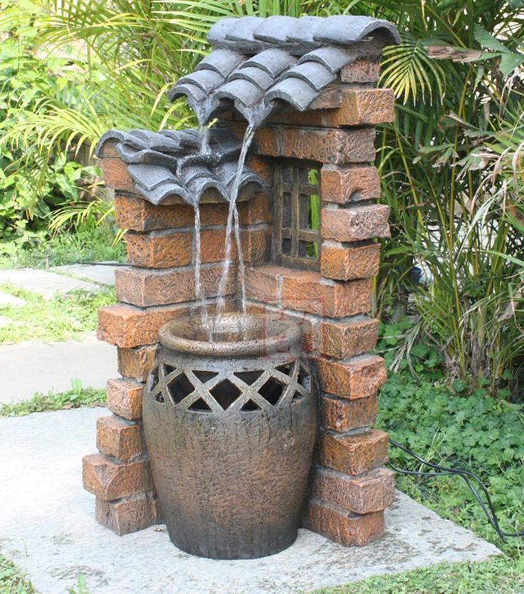 clay pot fountain design