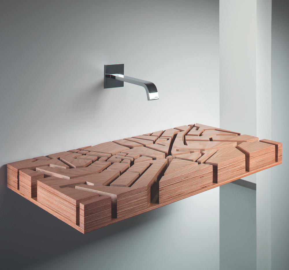 wooden sink design