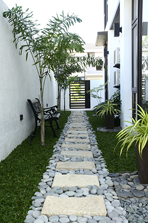 small courtyard