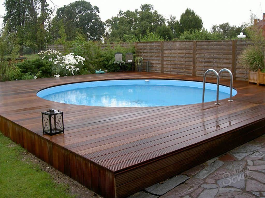 modern wooden deck