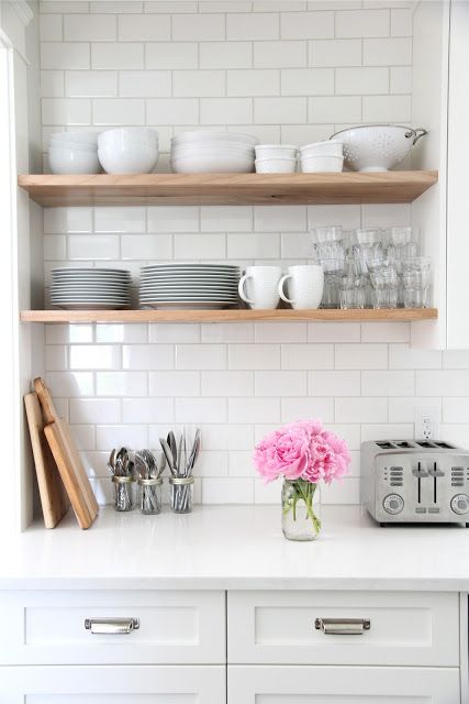 Space Saving Open Shelving Units In Kitchen Place Decor Inspirator