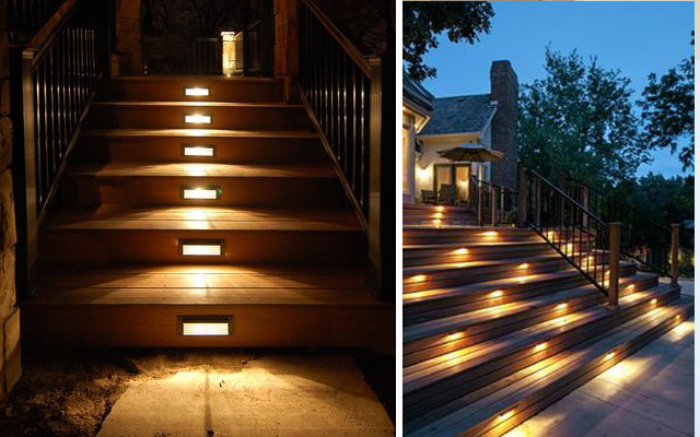 outdoor stairs lighting