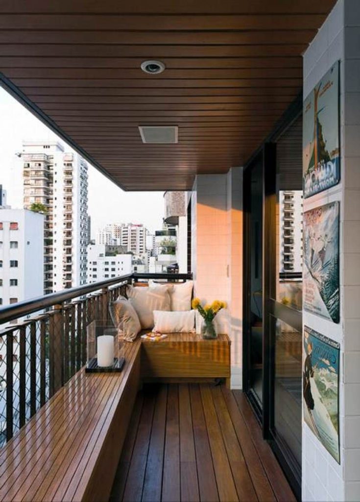 wooden floor balcony
