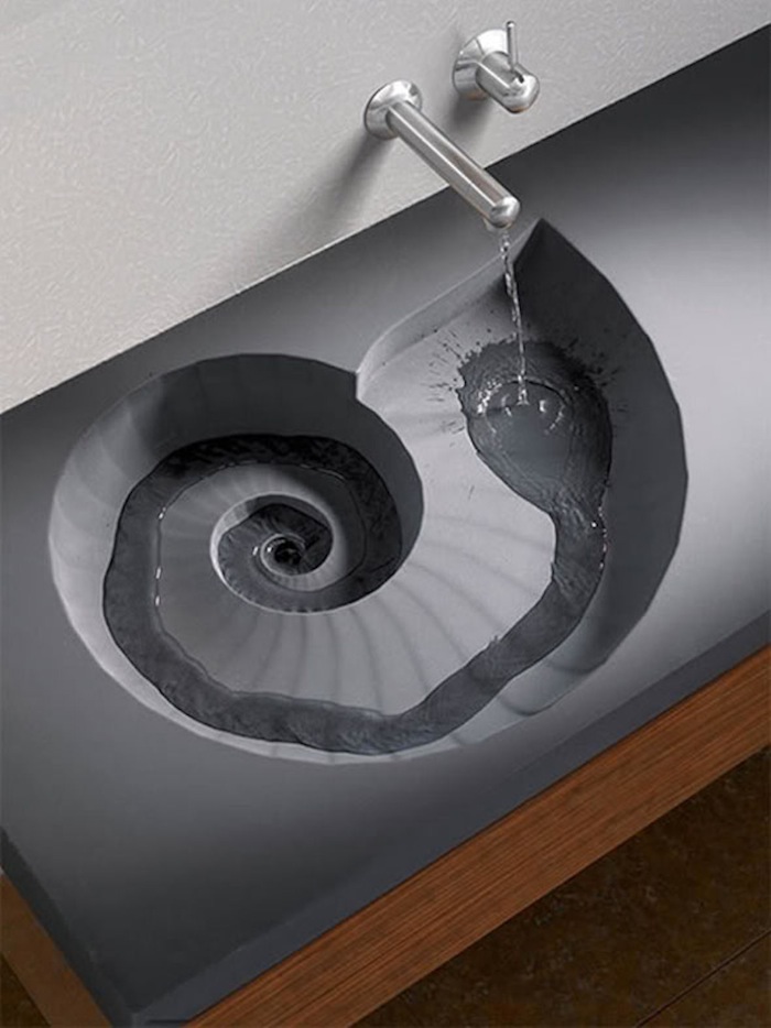 concrete kitchen sink