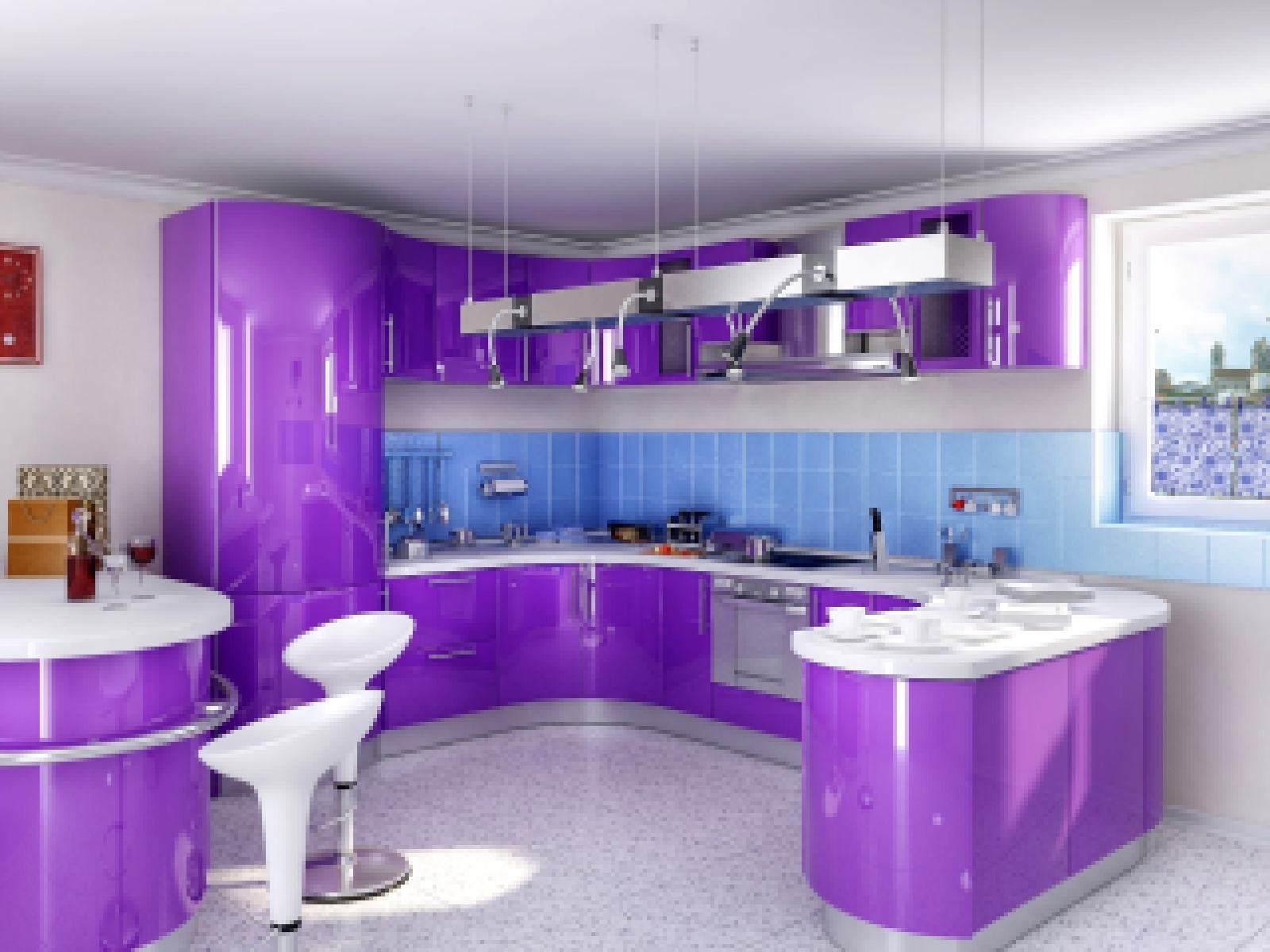 Форум какая кухня лучше. Кухня в сиреневых тонах. Кухня в сиреневом цвете. Кухня в фиолетовом цвете. Кухня в фиолетовых тонах.