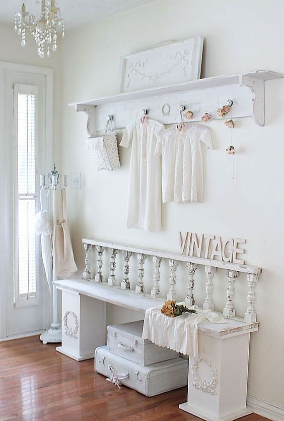 white entryway