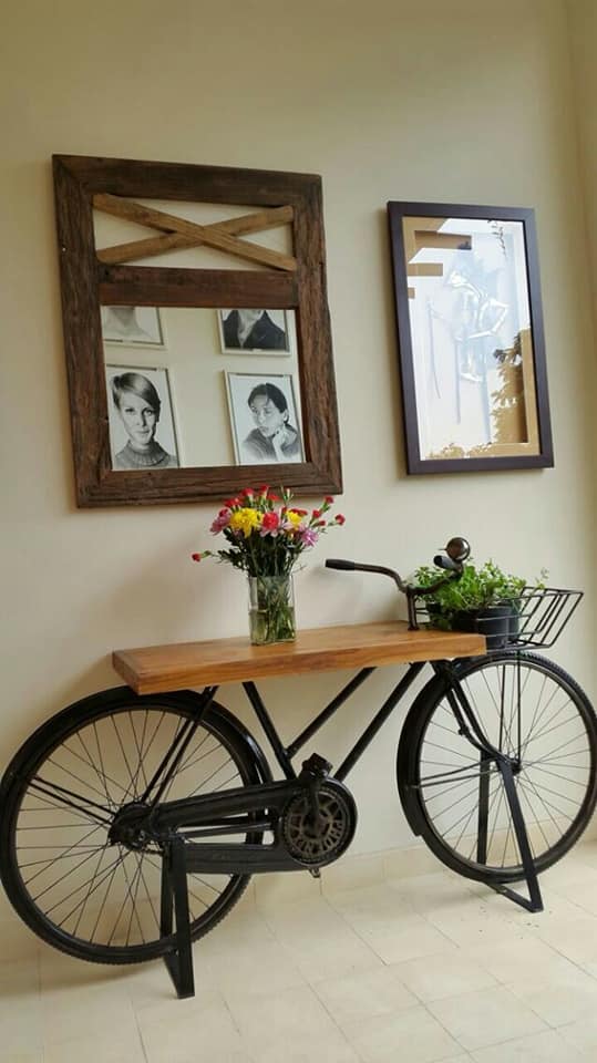 bicycles in home decor