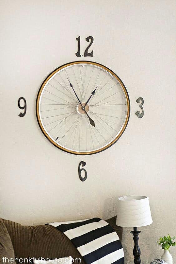 bicycle wall clock