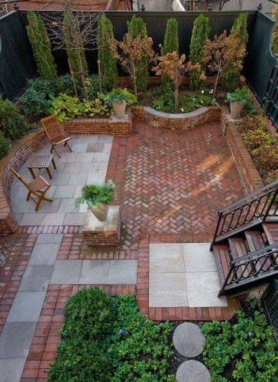 bricks courtyard