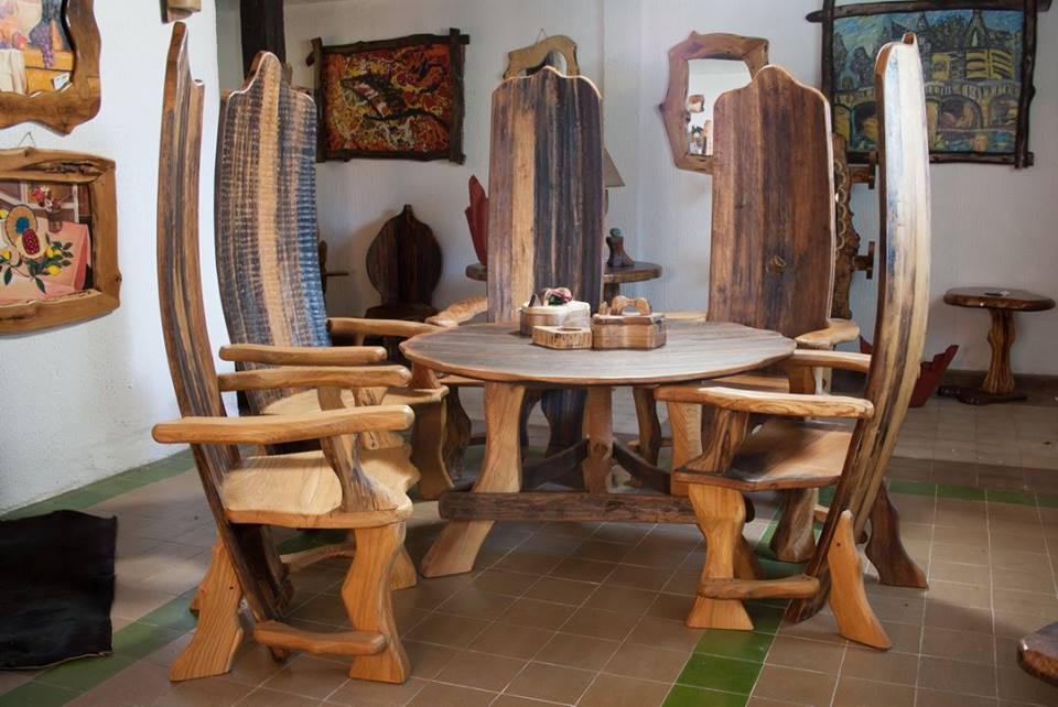 rustic dining room