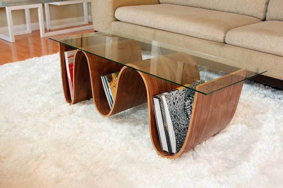 perefct coffee table with library