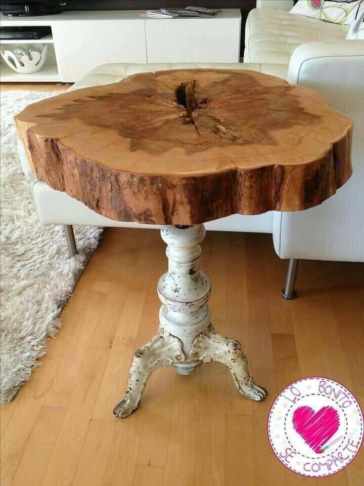 rustic wood table