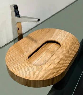 modern wooden sink