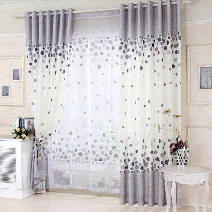 white curtains