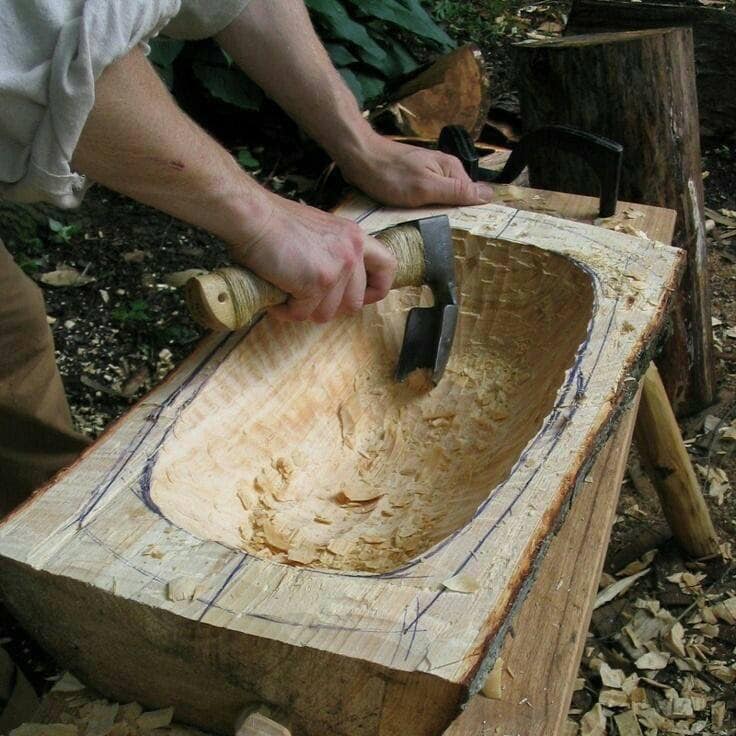 diy wooden sink in bath