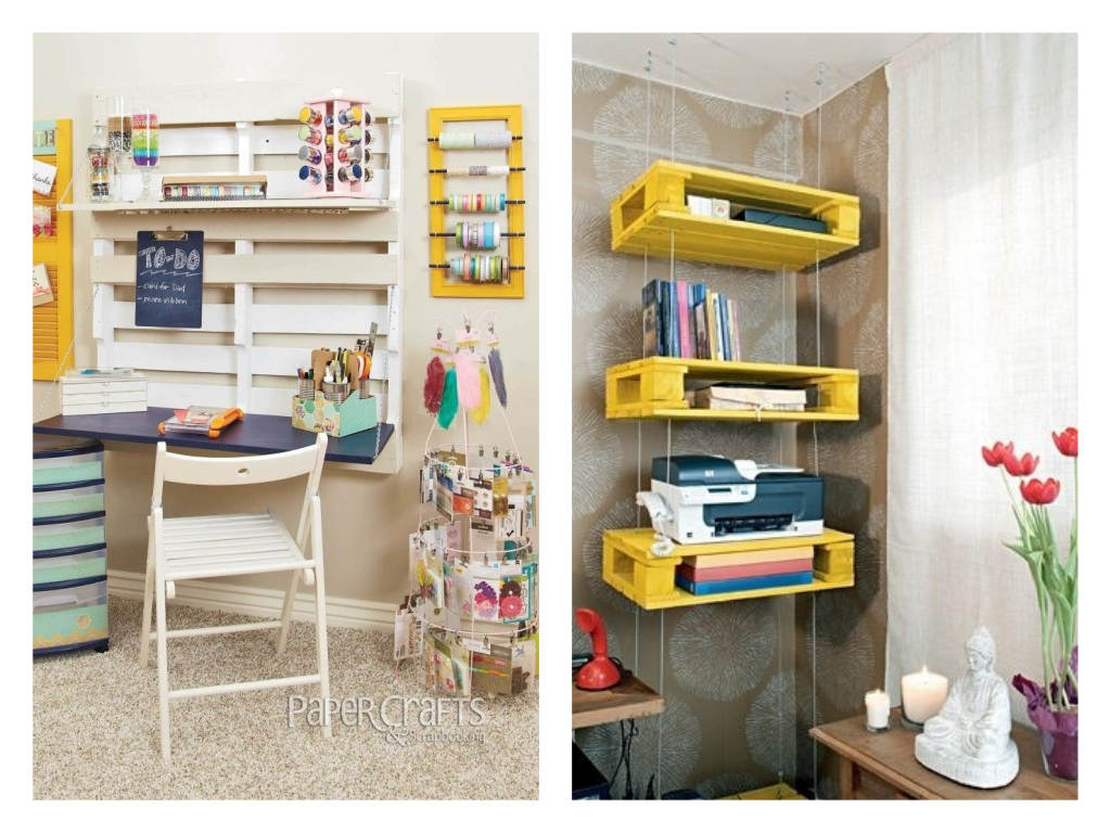 Pallets Reuse in Home Office - Decor Inspirator