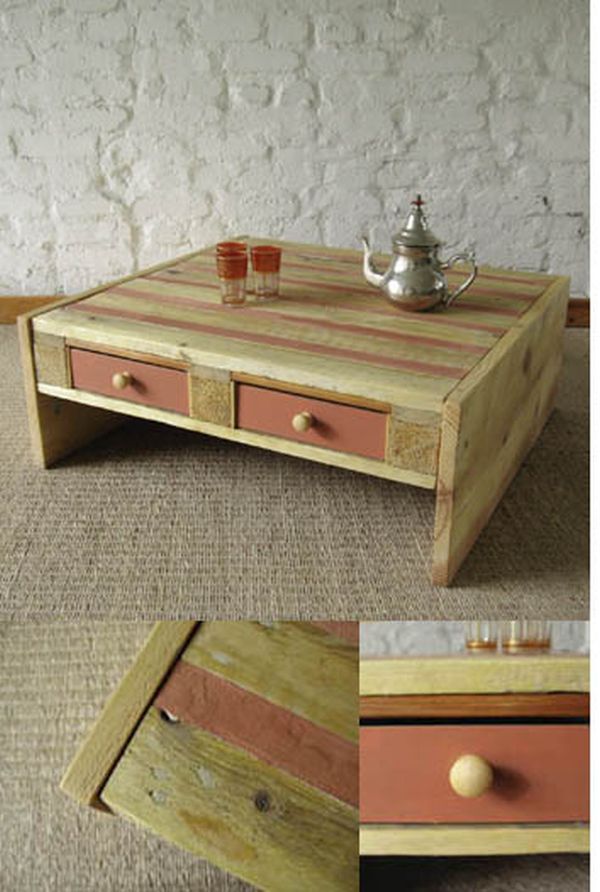 pallet table, oriental