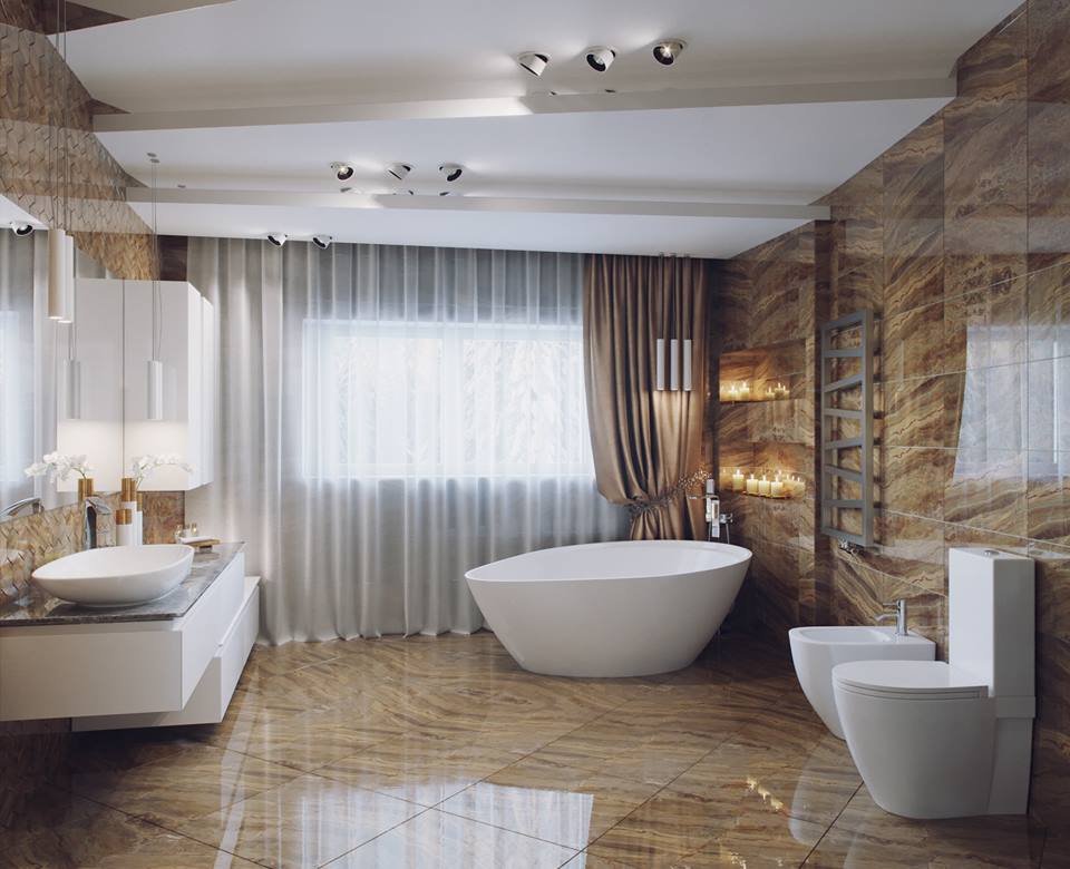 modern bath