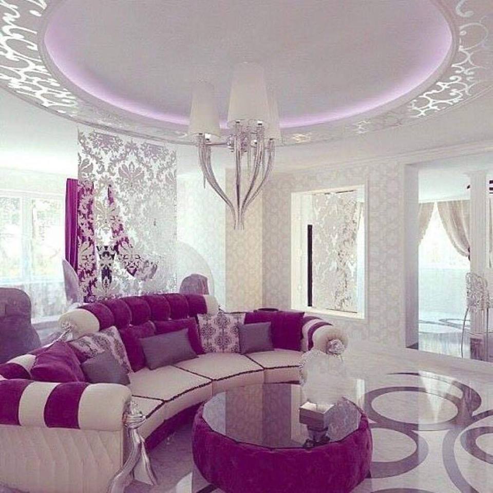 pink and white room