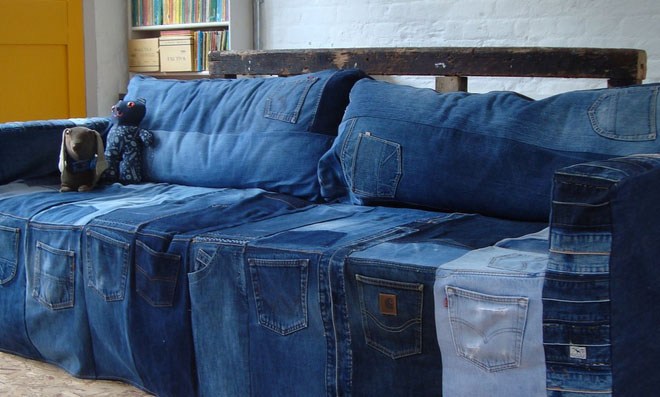 old denim reuse