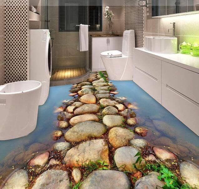 bathroom flooring in 3D