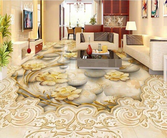 3D marble floor