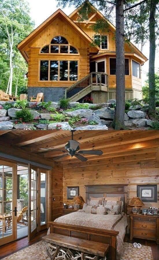 wood cottage