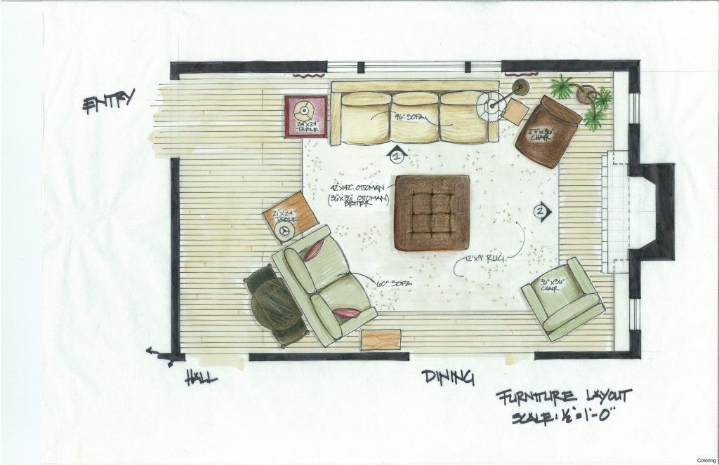 Diagram For Arranging Small Living Room