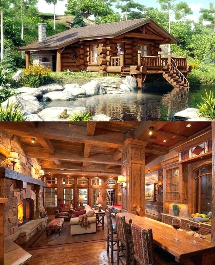 wooden log houses