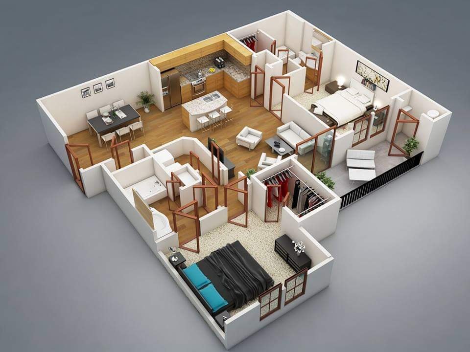 Take a Look in 3D Floor Plans Decor Inspirator