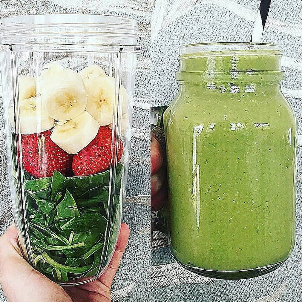 spinach and fruits