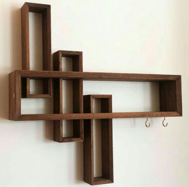 wooden wall shelves