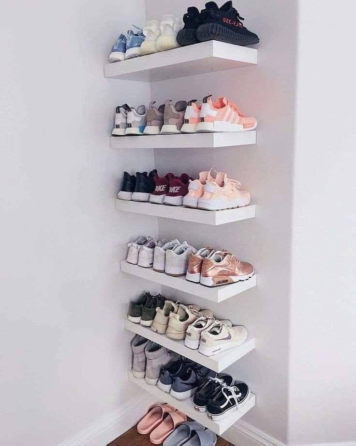 floating shoe shelves