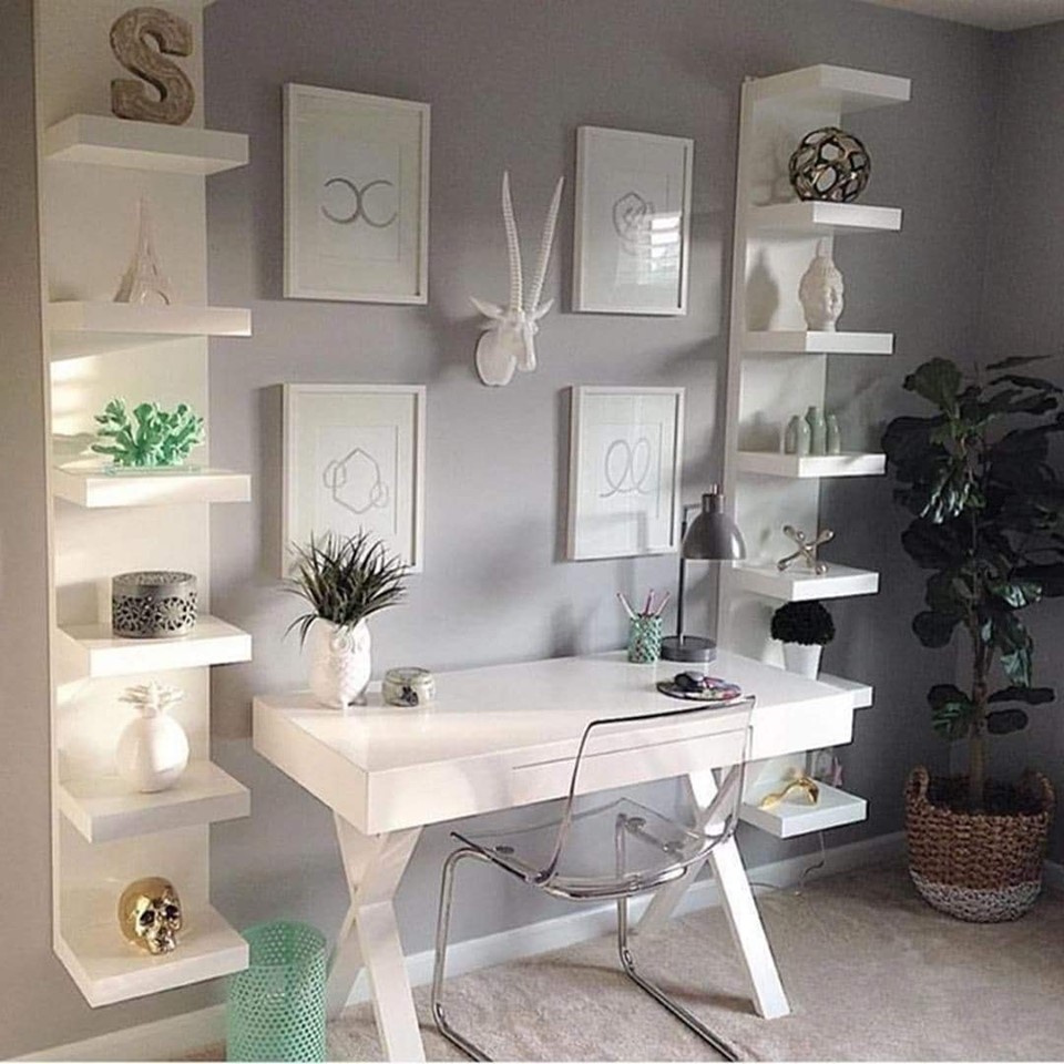 Dressing Room Design and Floating Shelves - Decor Inspirator