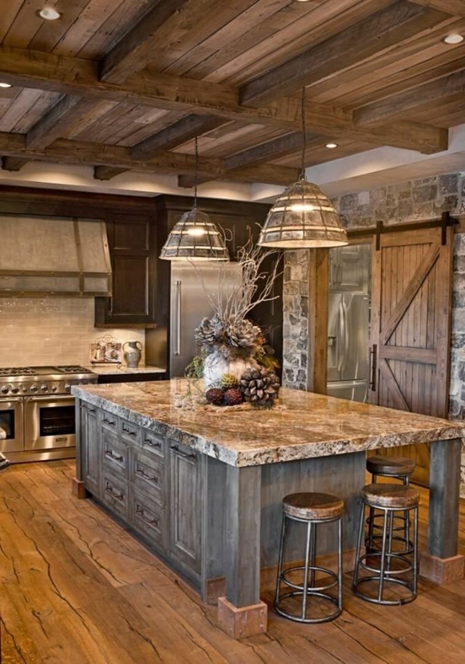 rustic wood interior