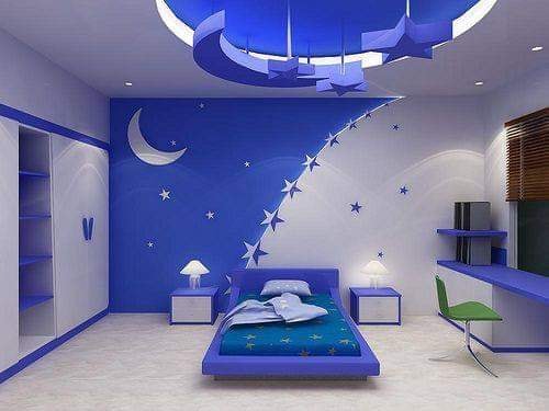 blue kids room design