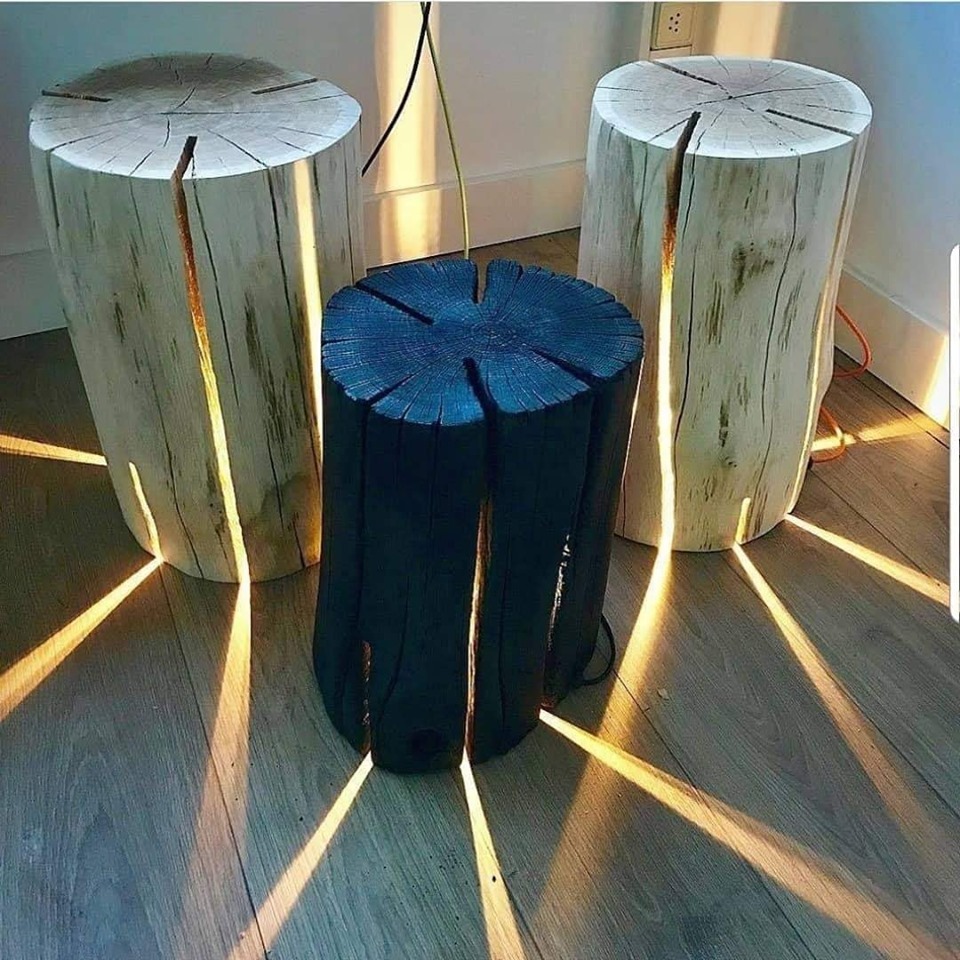 wood lamp