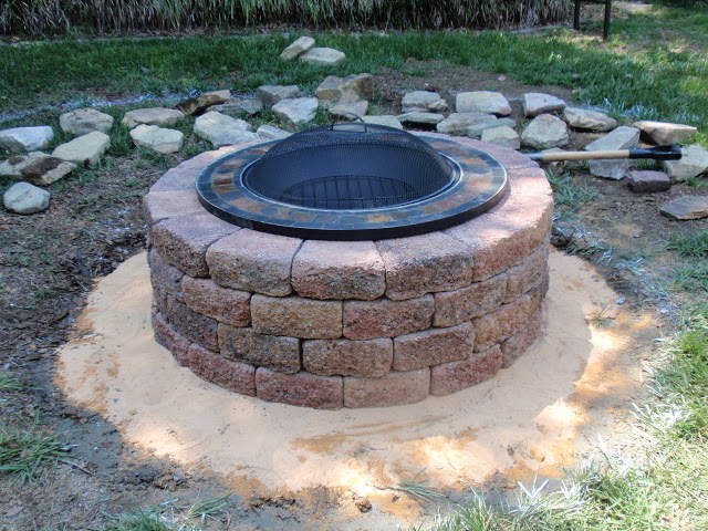 bricks firepit