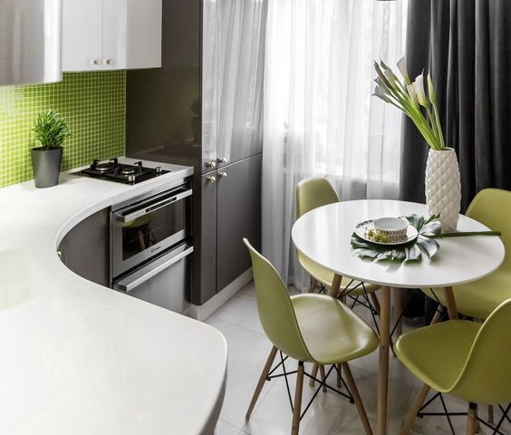 Efficient Small Kitchen and Dining Area - Decor Inspirator