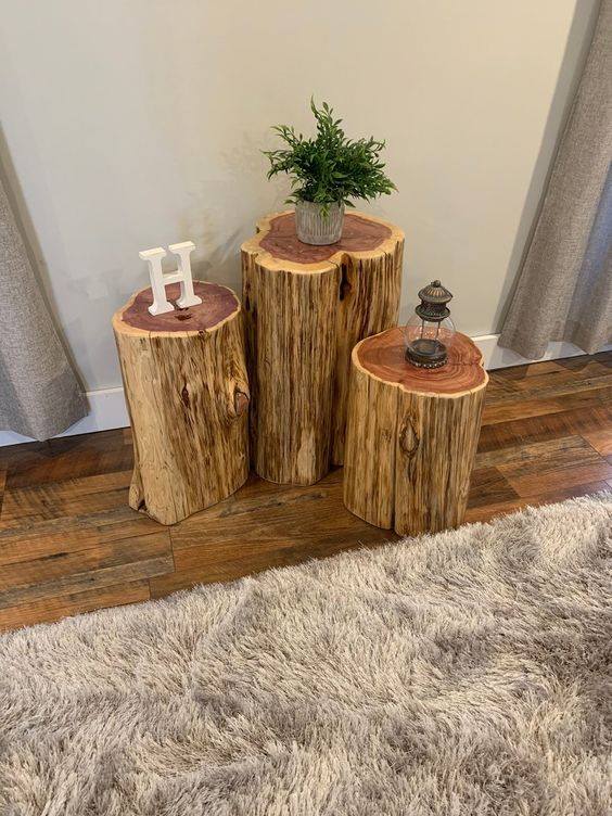 cedar log table