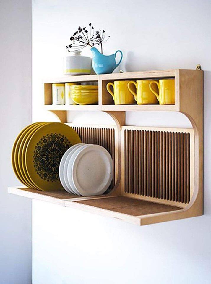 wooden dish washing racks