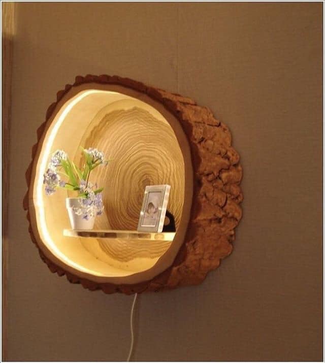 wooden lamp