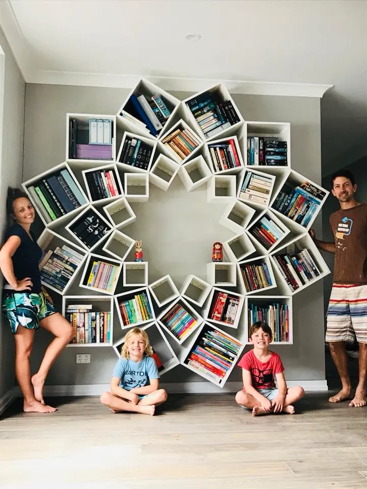 wall shelving units built-in bookcase